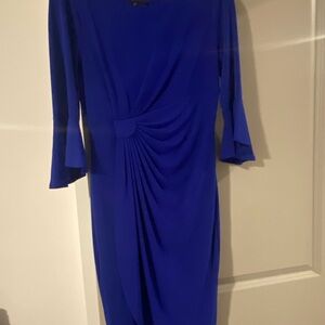 Connected Apparel Royal Blue Long Sleeve Dress